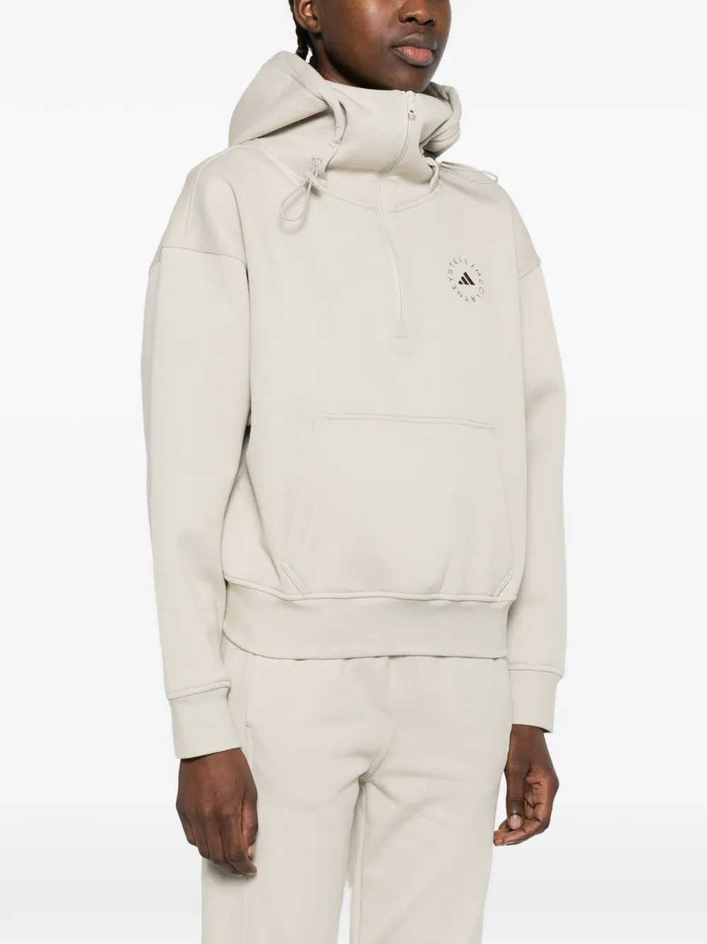 adidas by Stella McCartney Pouch hoodie met capuchon Beige