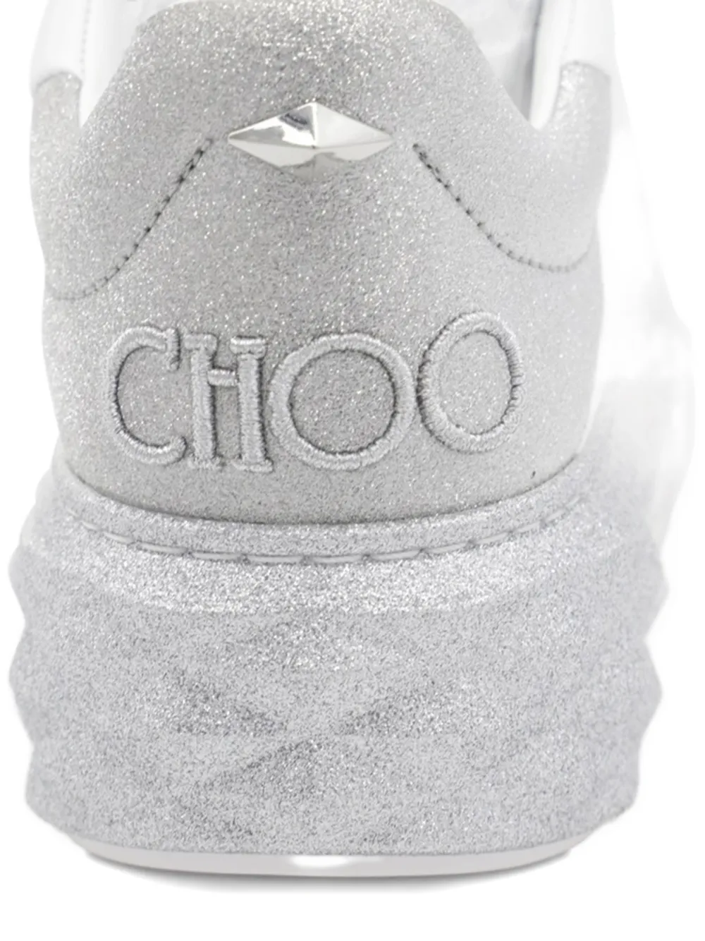 Jimmy Choo Diamond Maxi F II sneakers met vlak Wit