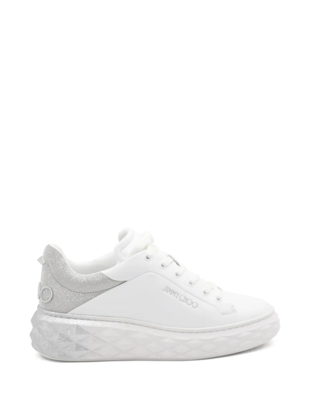 Jimmy Choo Diamond Maxi F II sneakers met vlak Wit