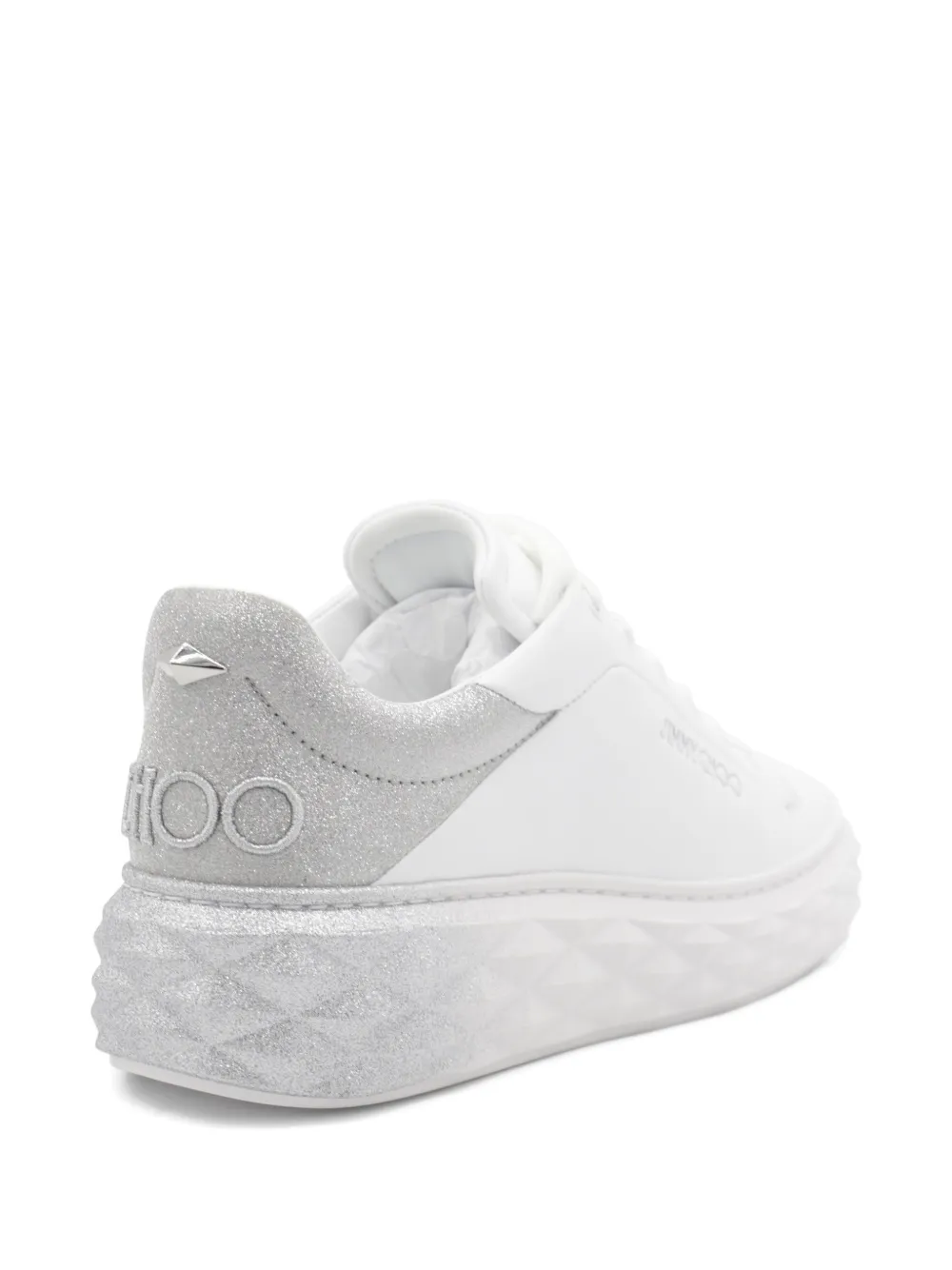 Jimmy Choo Diamond Maxi F II sneakers met vlak Wit