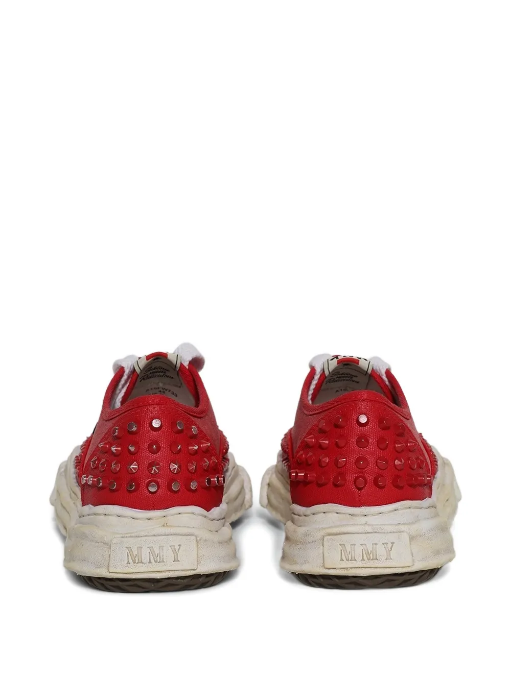 Maison MIHARA YASUHIRO Baker studded sneakers Rood
