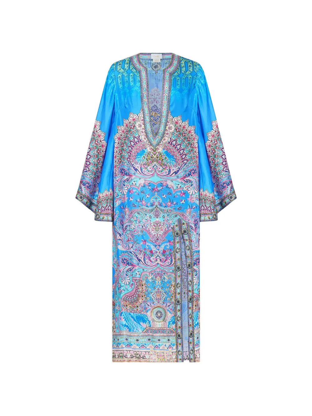 Camilla V-neck kaftan - Blu