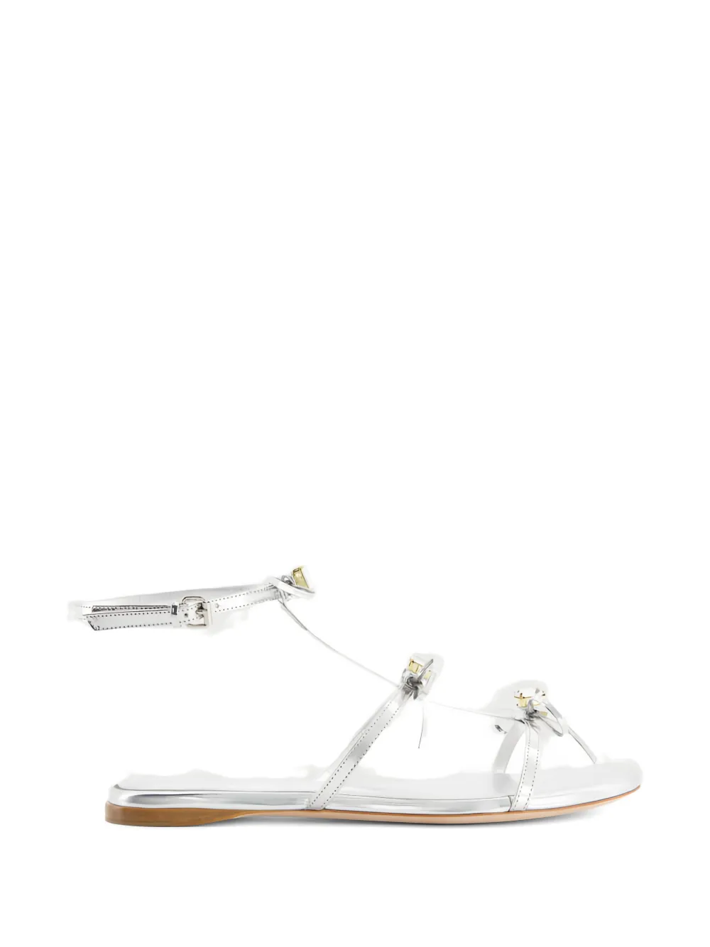 Giambattista Valli bow-embellished sandals Zilver