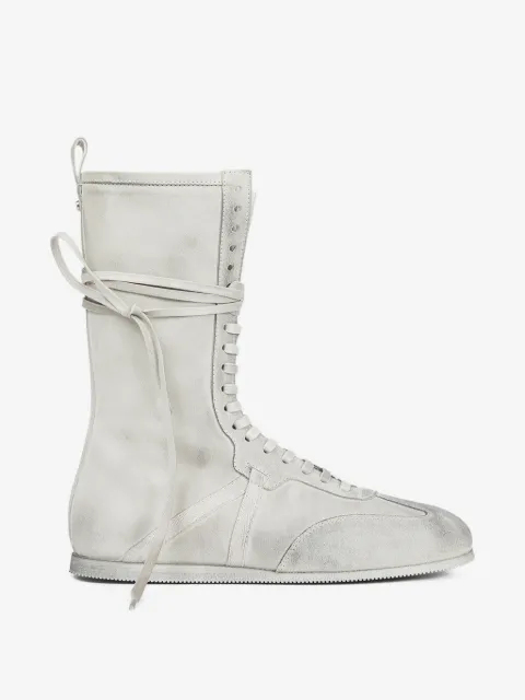 Ann Demeulemeester suede lace-up sneakers
