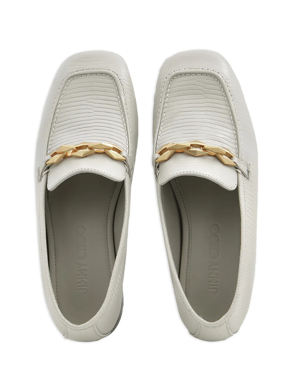 Jimmy Choo Diamond Tilda loafers Wit