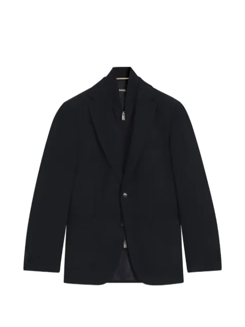 BOSS textured bib blazer
