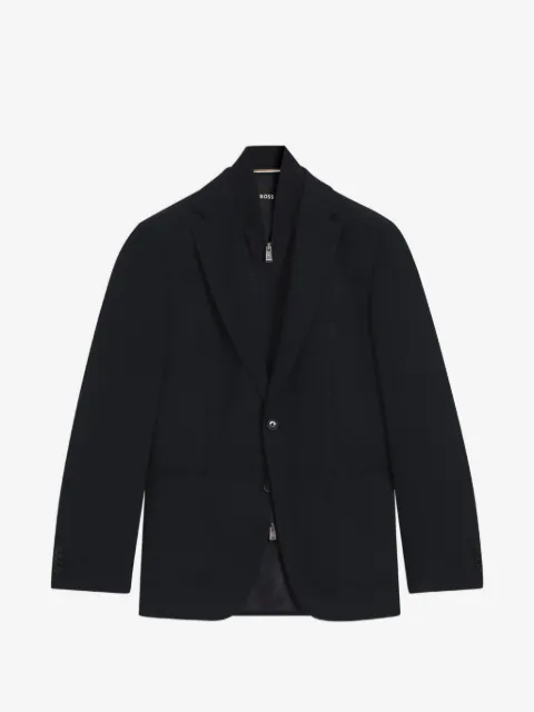 BOSS textured bib blazer