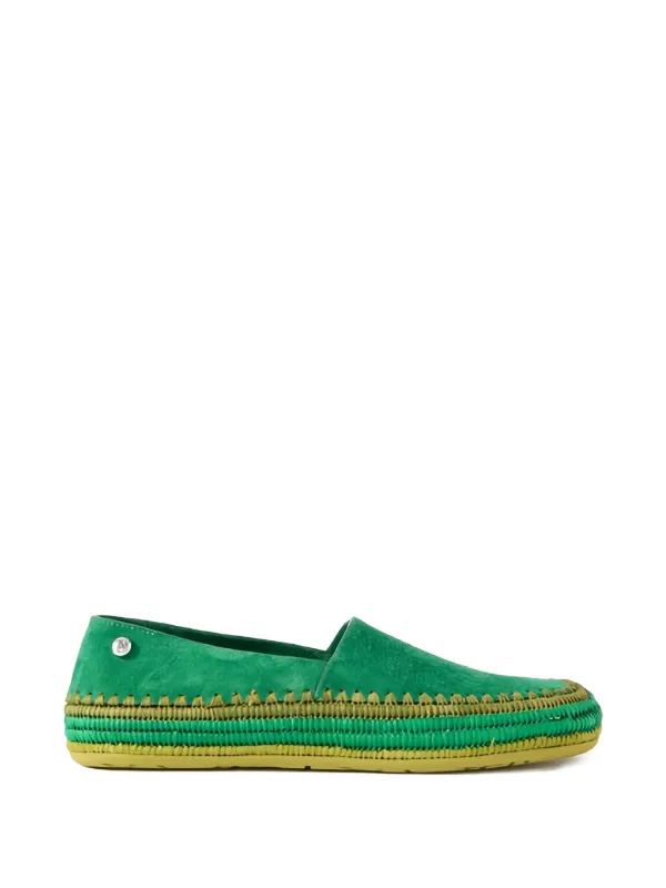 Loewe X Paula's Ibiza Rio Espadrilles in Green