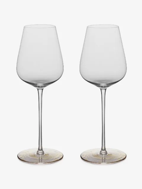Shanghai Tang dragon-pattern wine glass (set of two)