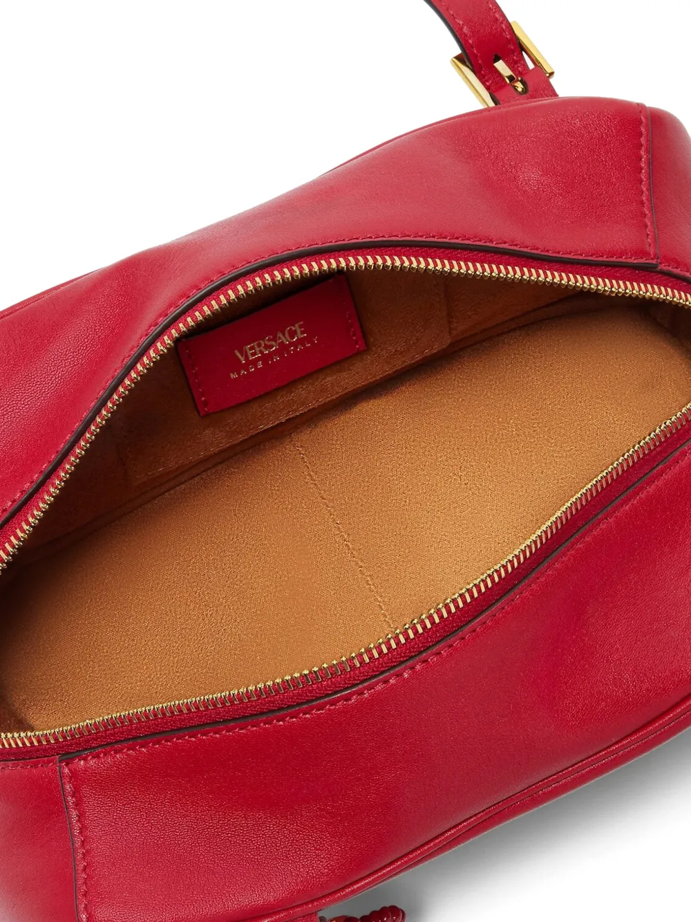 Versace Leren schoudertas Rood