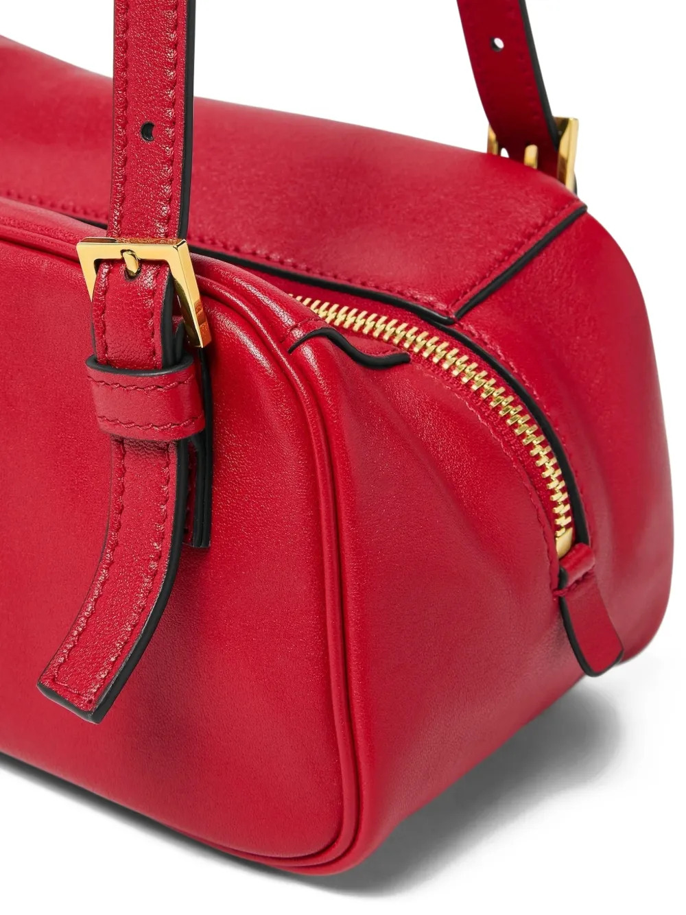 Versace Leren schoudertas Rood