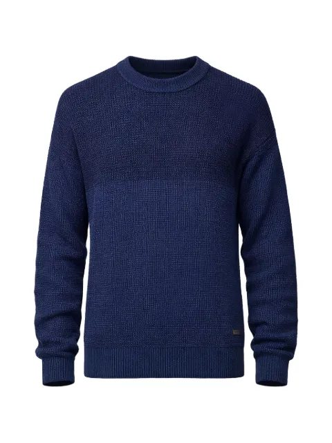 BOSS panelled crew-neck sweater