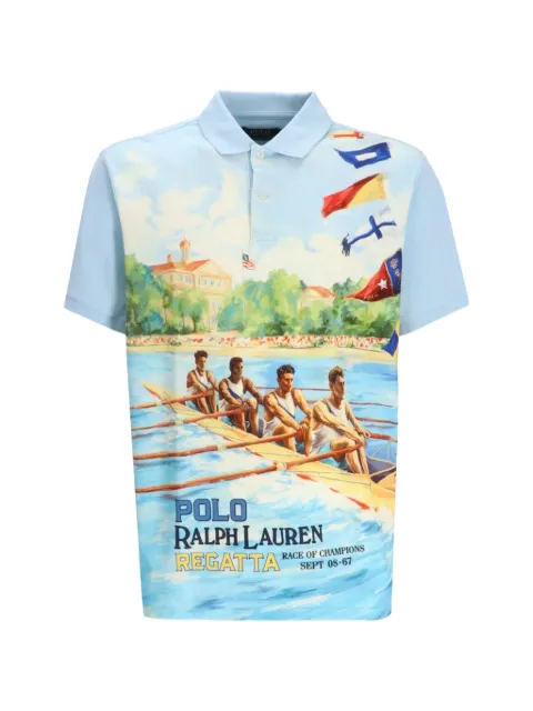 Polo Ralph Lauren playera tipo polo estampada manga corta