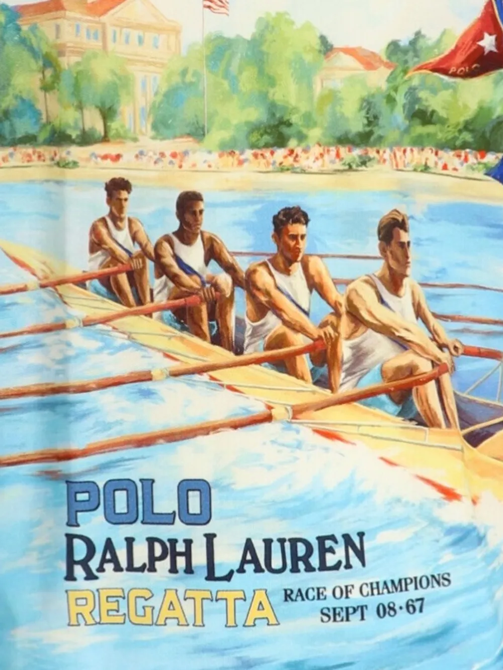 Polo Ralph Lauren Poloshirt met print Blauw