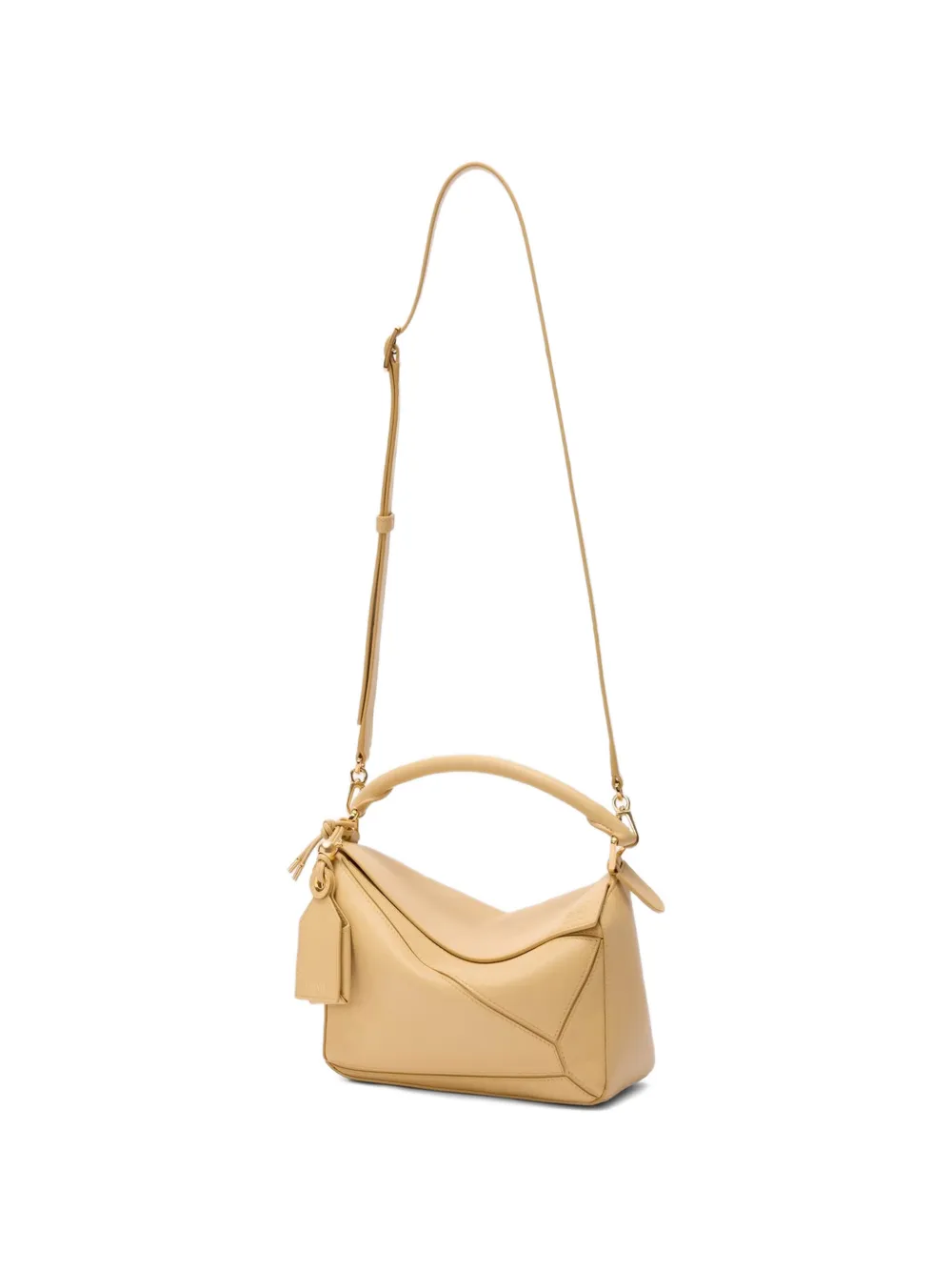 LOEWE Kleine shopper van nappa leer met handvat Beige