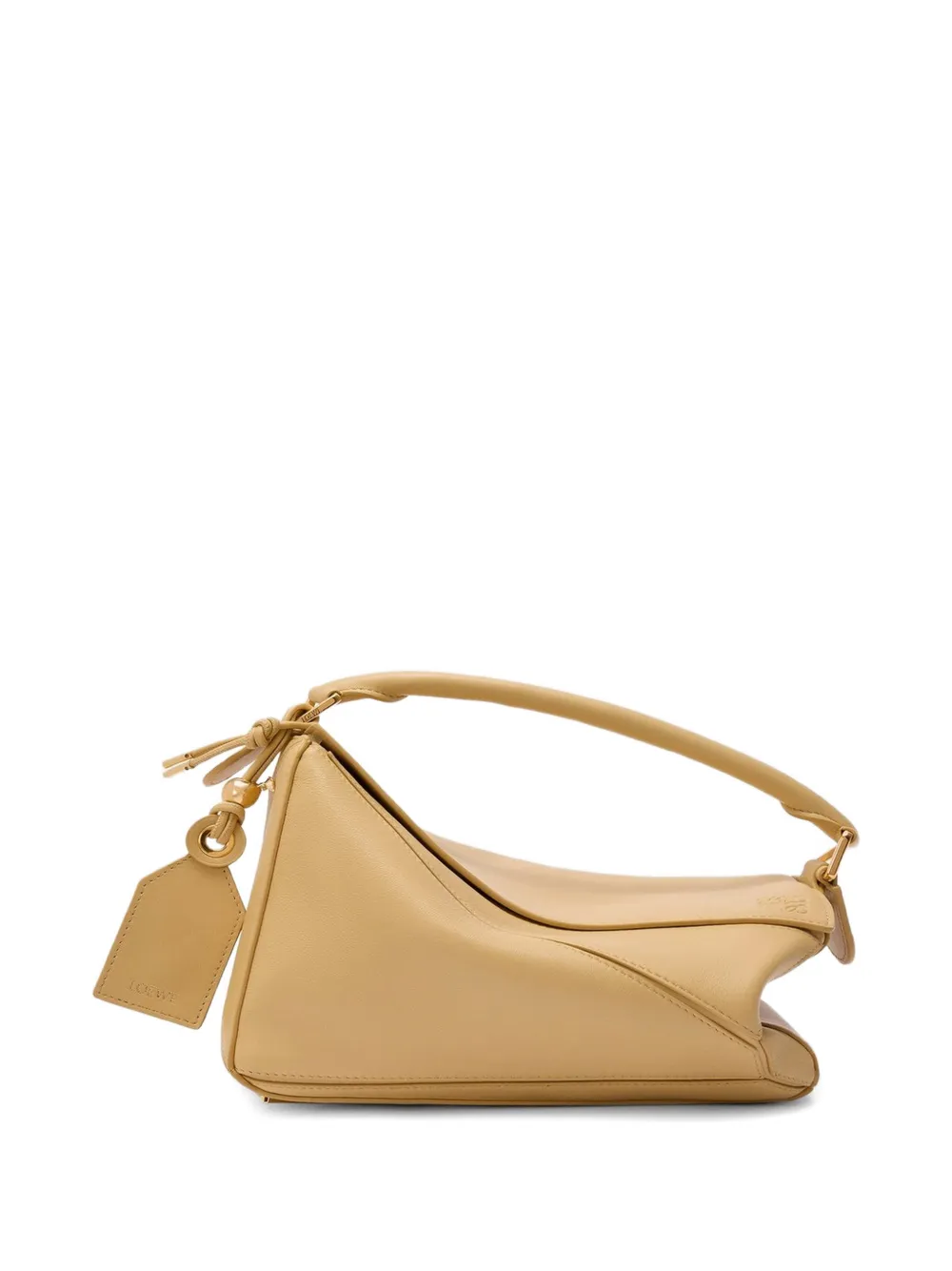 LOEWE Kleine shopper van nappa leer met handvat Beige