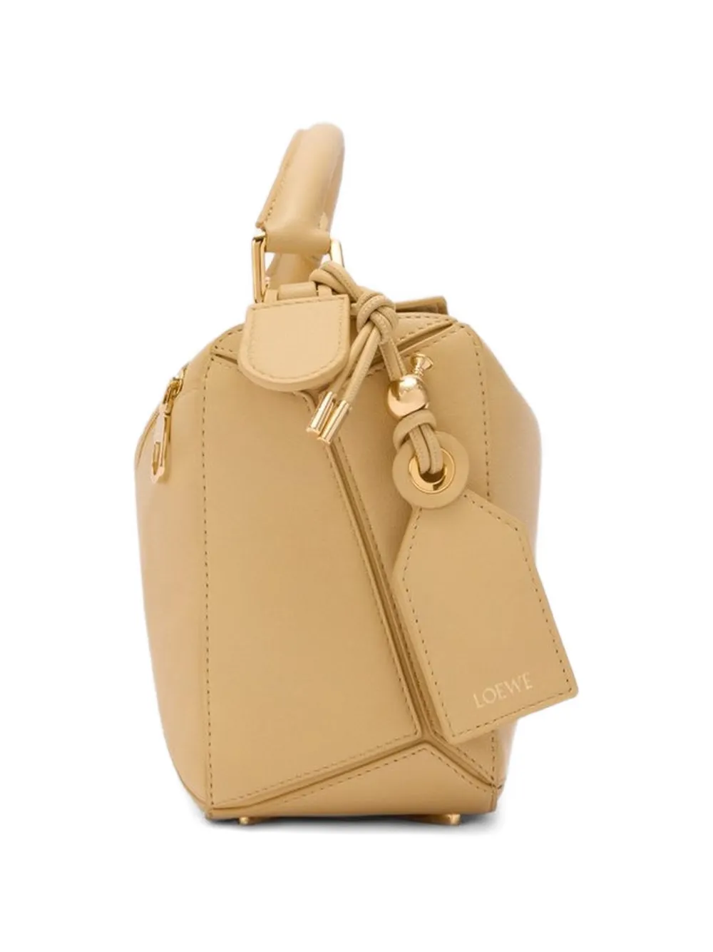 LOEWE Kleine shopper van nappa leer met handvat Beige