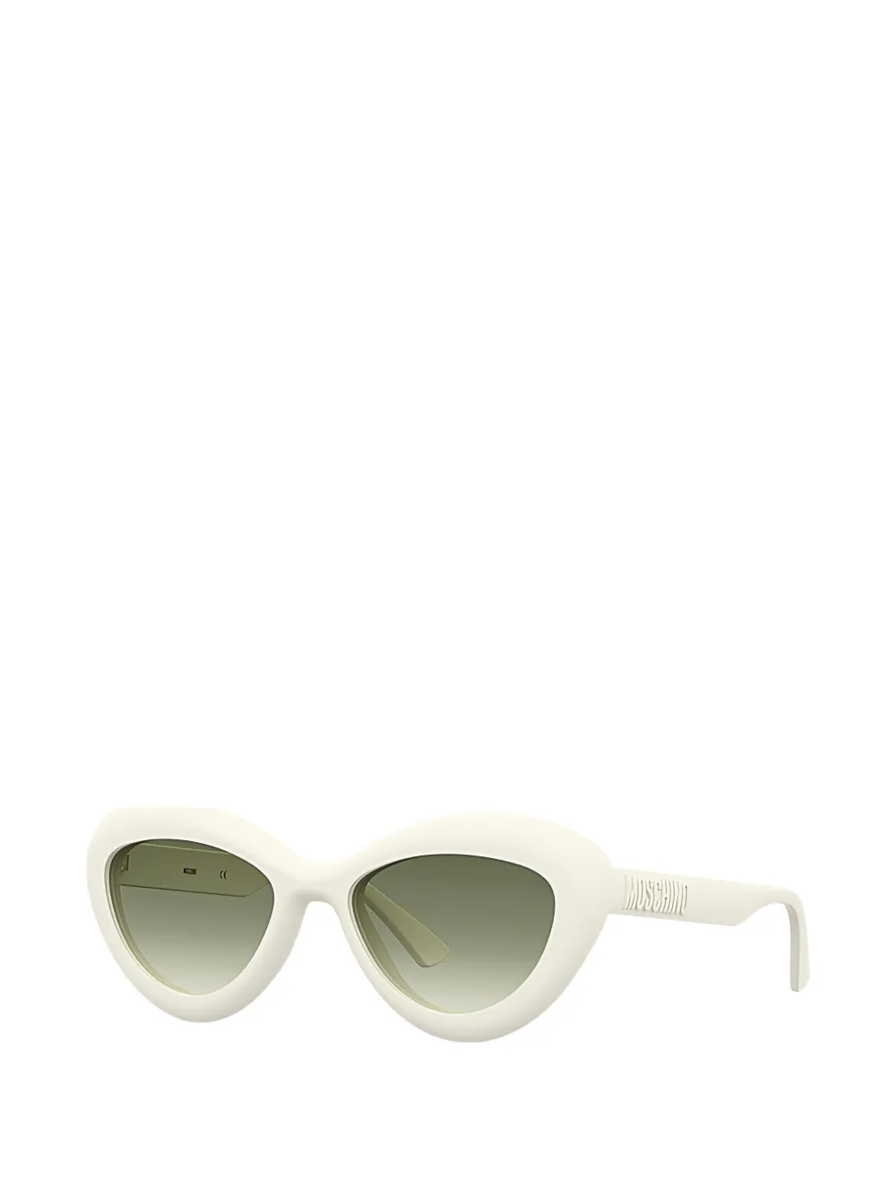 Moschino Eyewear Zonnebril met cat-eye montuur Beige