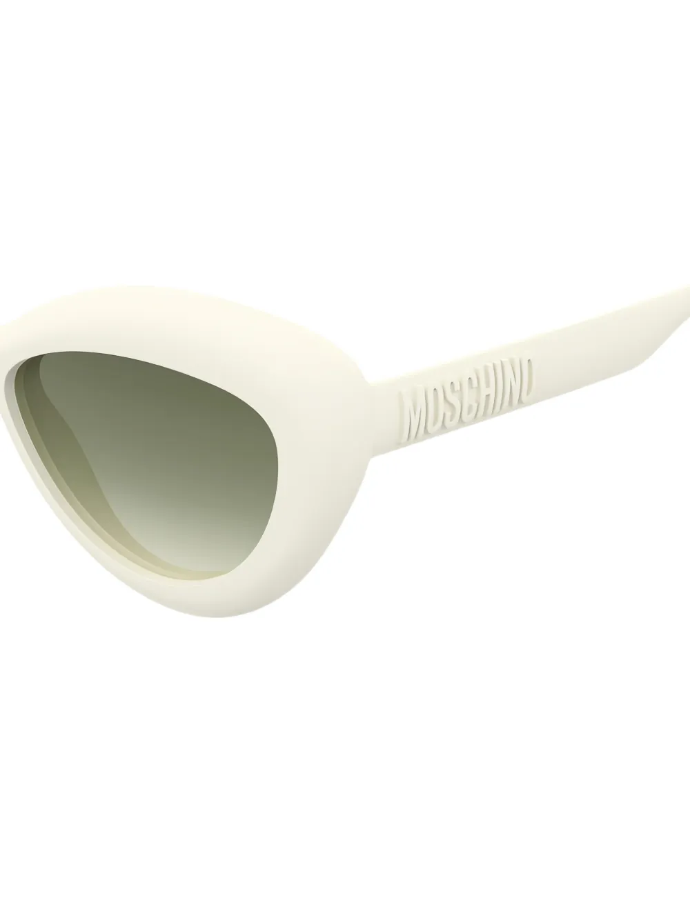Moschino Eyewear Zonnebril met cat-eye montuur Beige