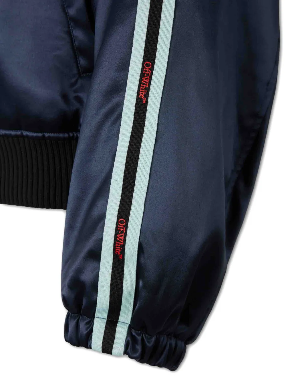 Off-White Gestreept bomberjack Blauw