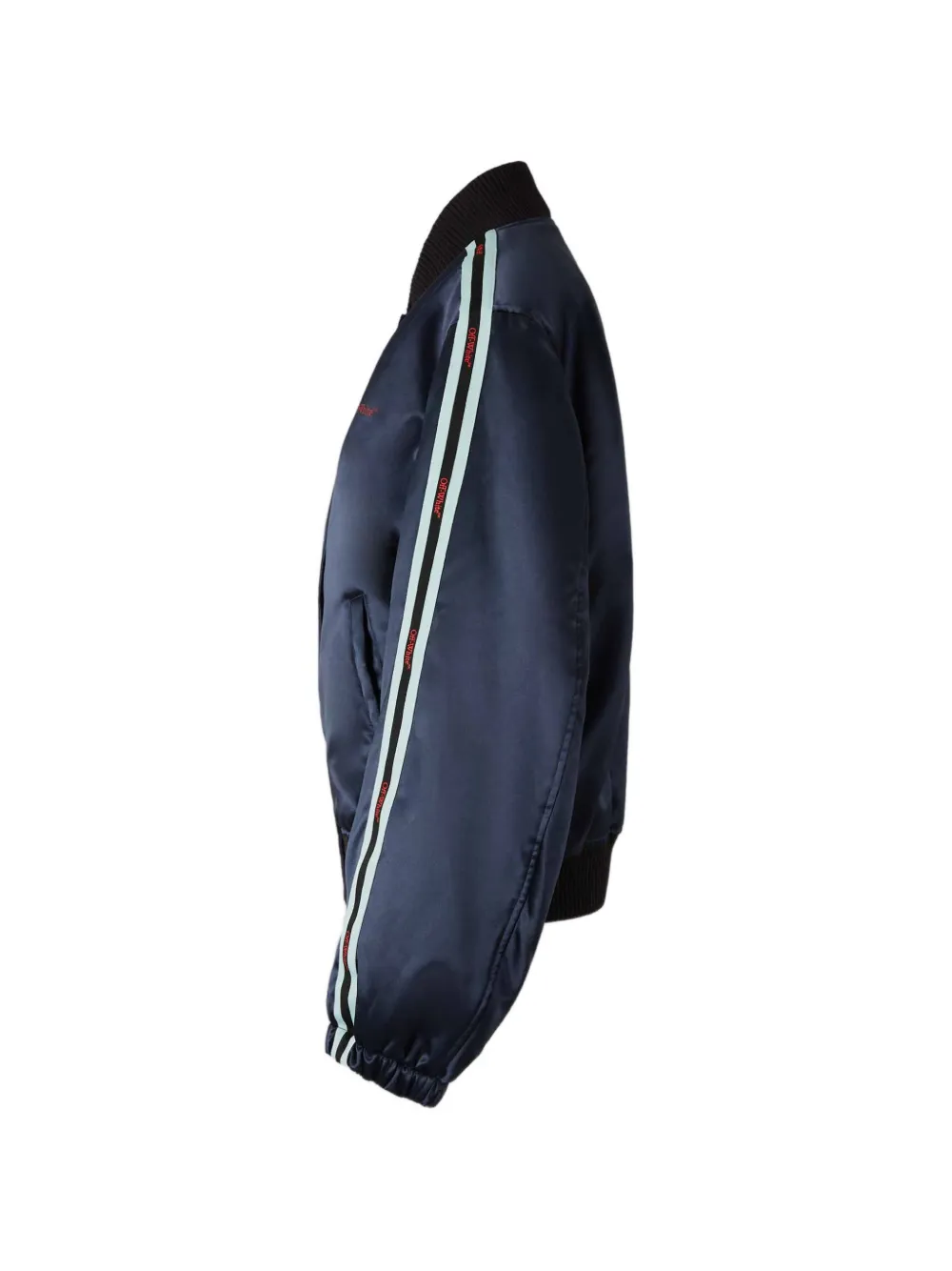  Off-white Striped Bomber Jacket - Blue 