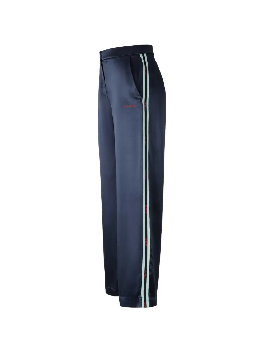 Off-White Broek met zijstreep Blauw