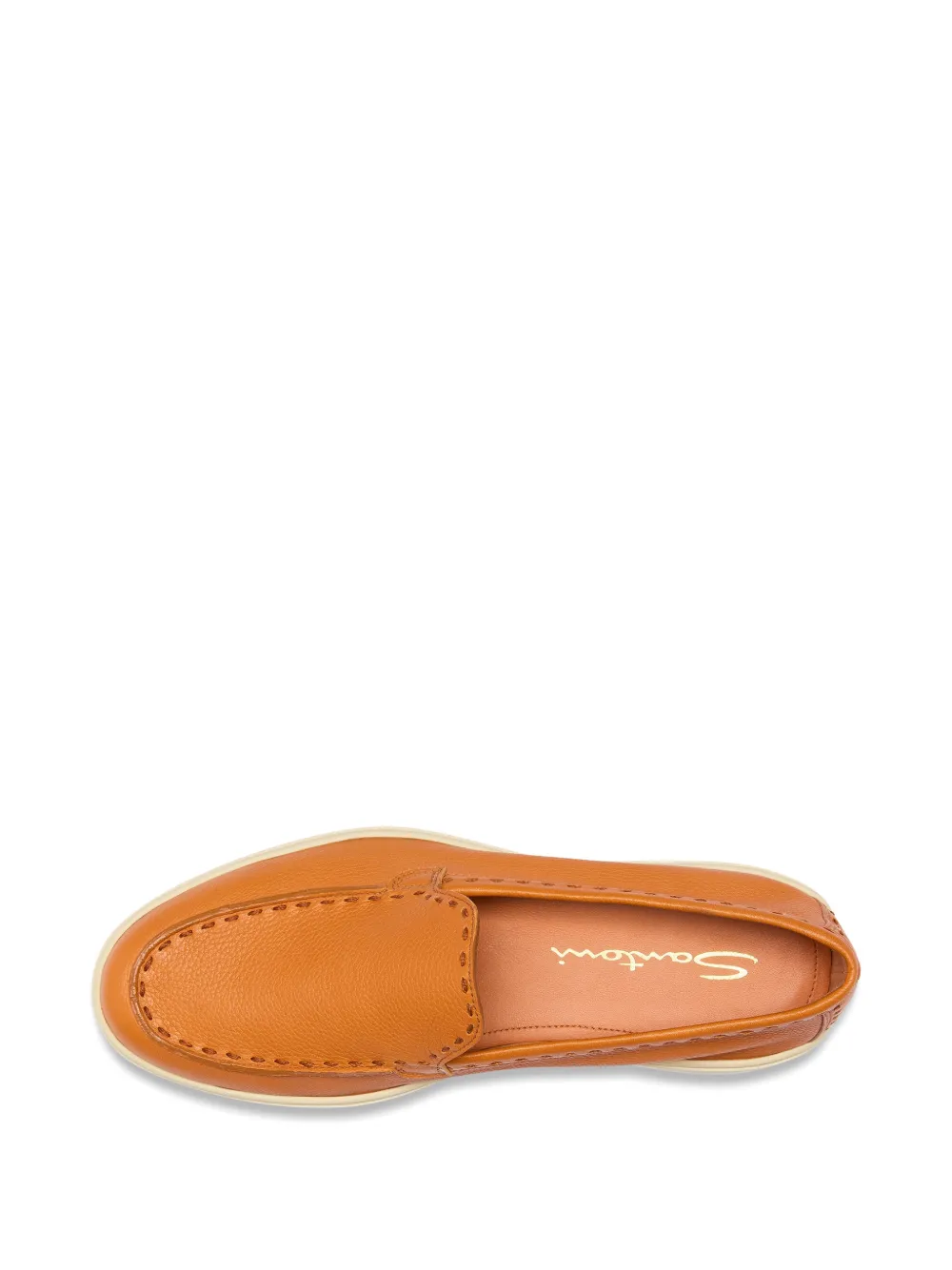 Santoni Loafers met ronde neus Oranje