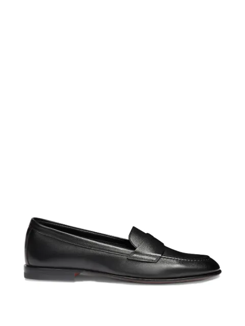 Santoni penny leather loafers