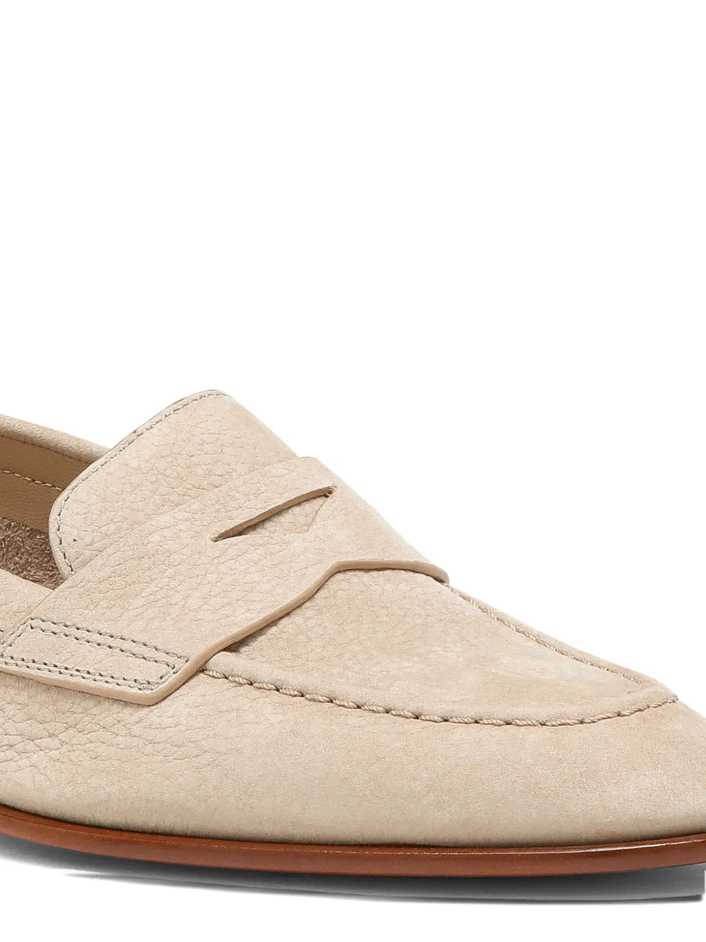 Santoni Loafers met ronde neus Beige