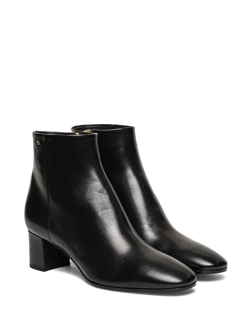 Santoni Laarzen met ronde neus en ritssluiting Zwart