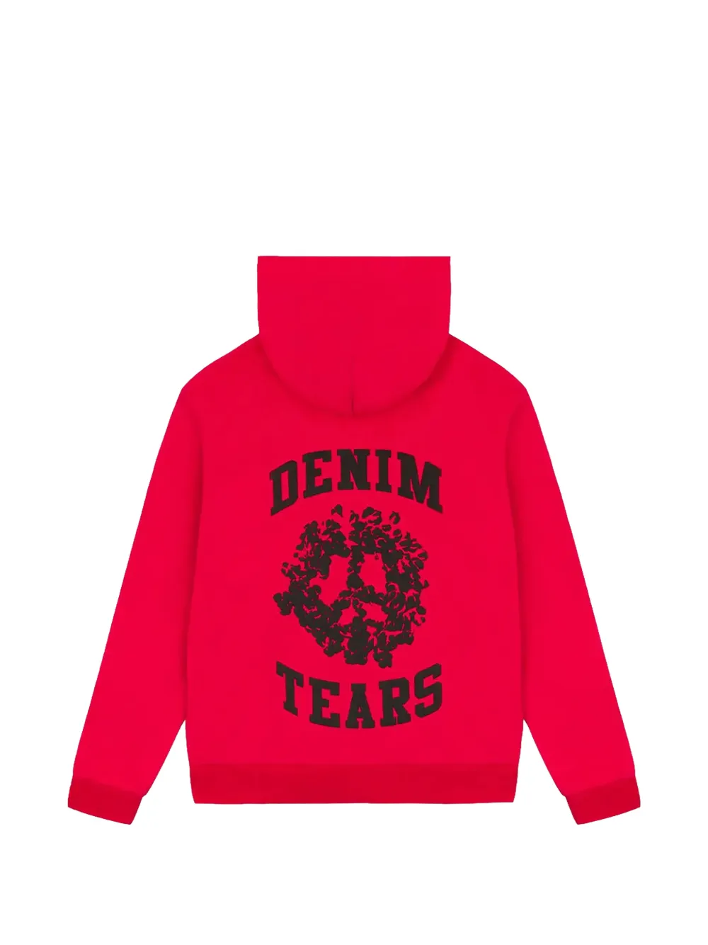 Denim Tears Hoodie met rits Rood