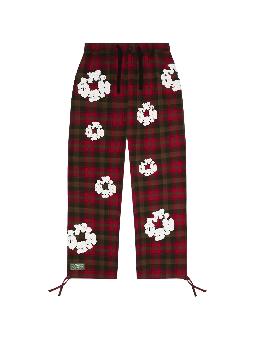 Denim Tears Wreath checked trousers - Rosso