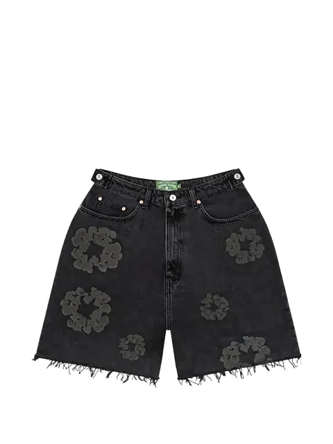 Denim Tears wreath denim shorts