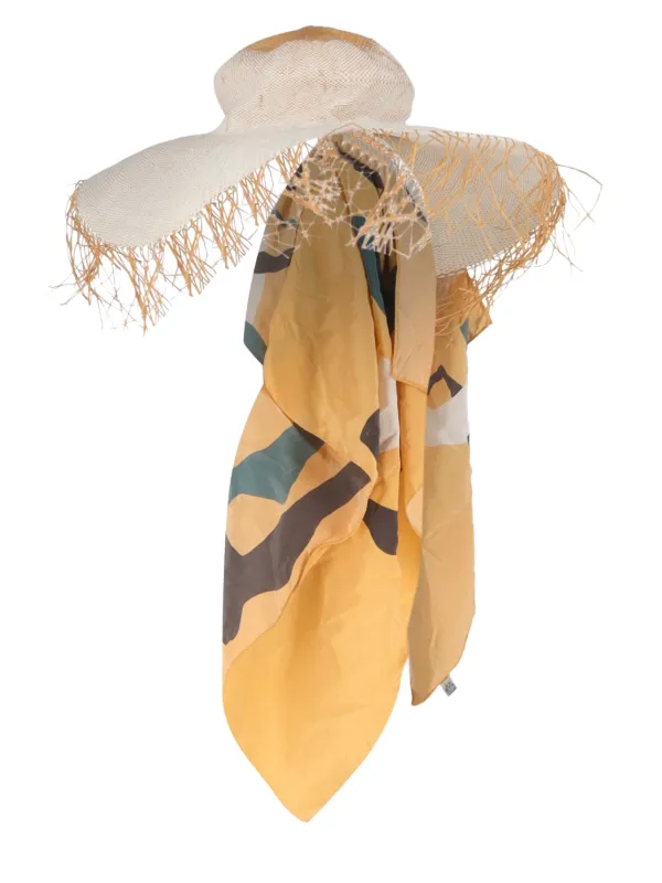 Jacquemus Pre-Owned Raffia Hat | Neutrals | FARFETCH CA display picture 3