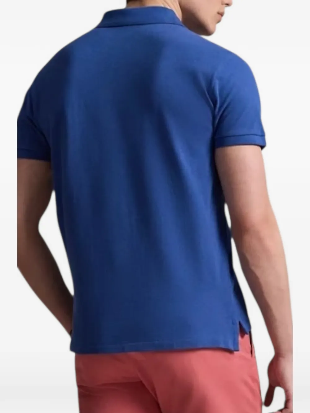 Polo Ralph Lauren Poloshirt met geborduurd logo en korte mouwen Blauw