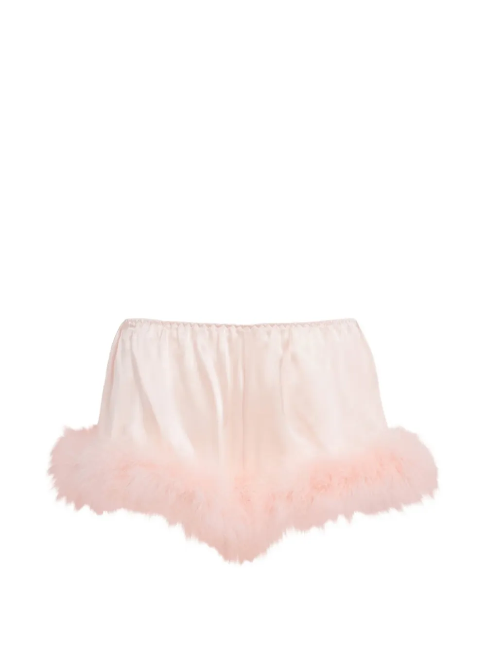 Gilda & Pearl taylor feather trim shorts - Rosa