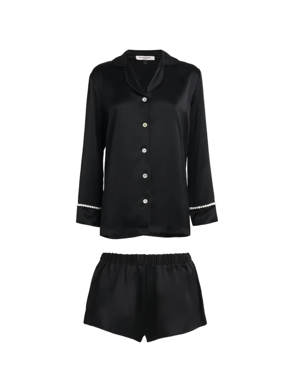 Gilda & Pearl pearls pyjama set - Schwarz