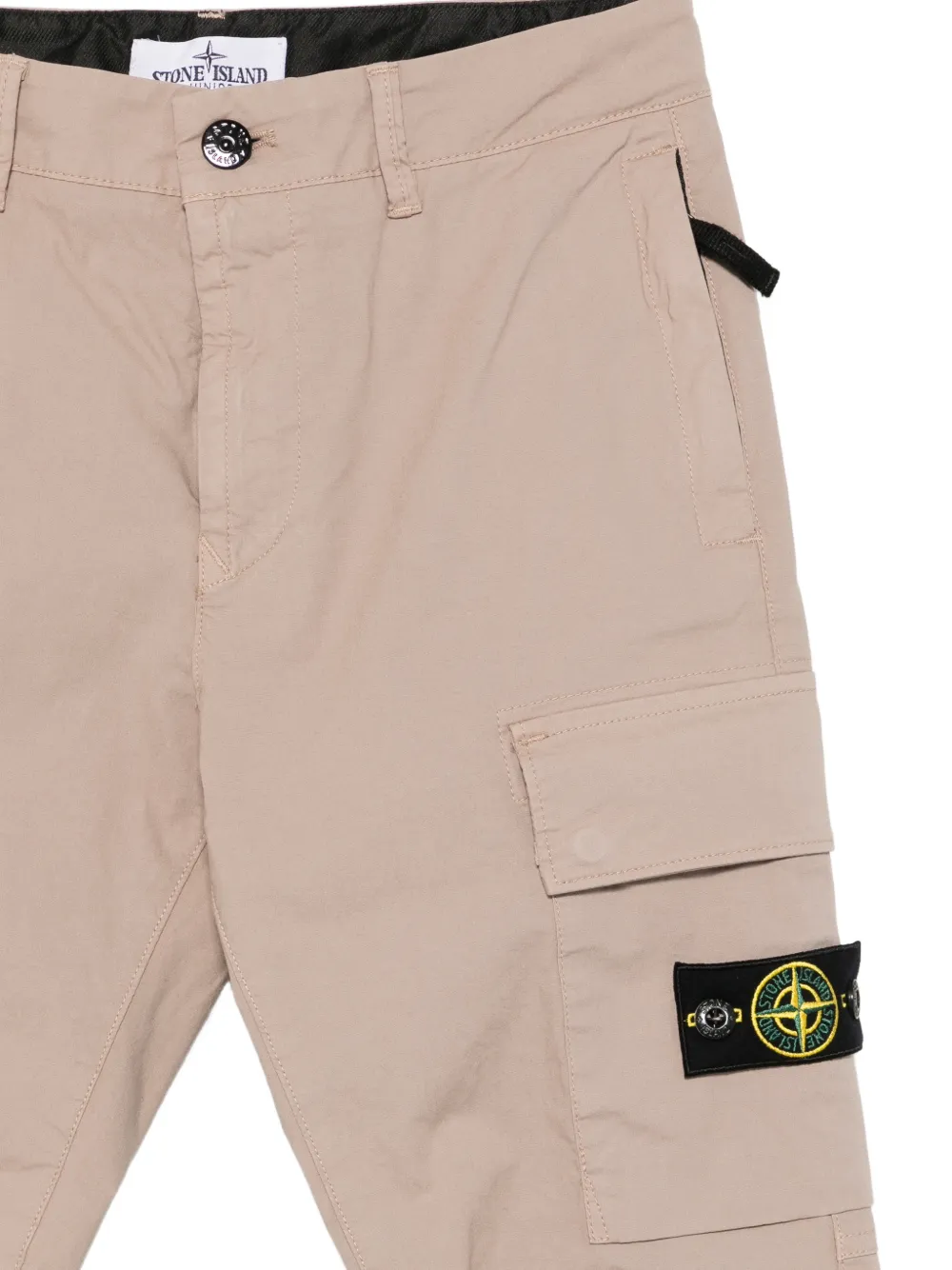 Stone Island Junior Broek met cargo zakken Beige