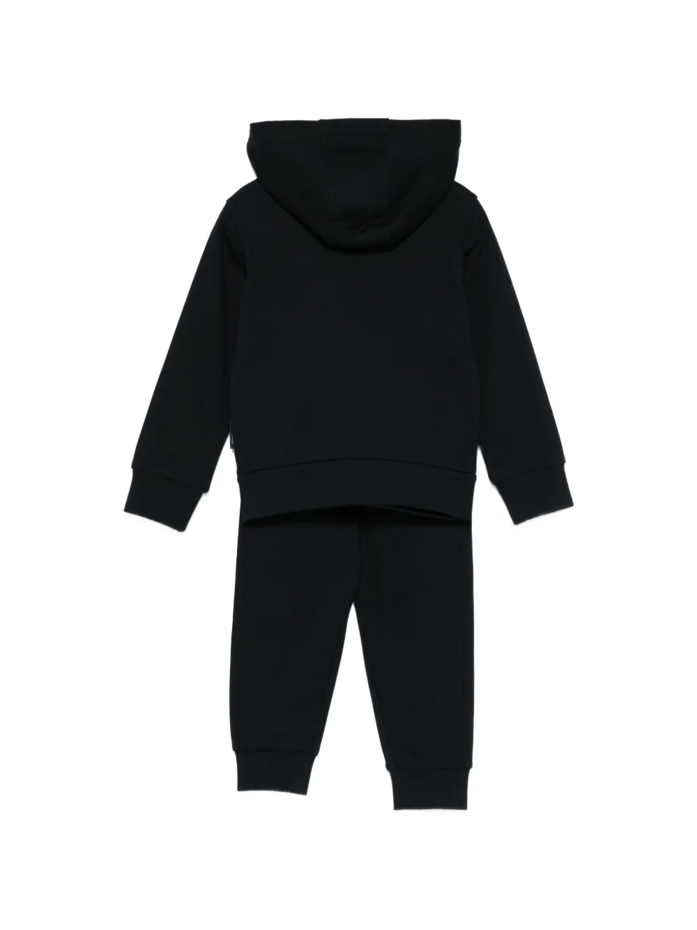 Moncler Enfant Trainingspak met capuchon en logodetail Zwart