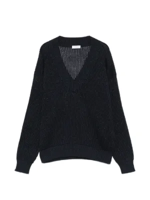 Valentino Garavani Embroidered Wool Sweater | Black | FARFETCH RO