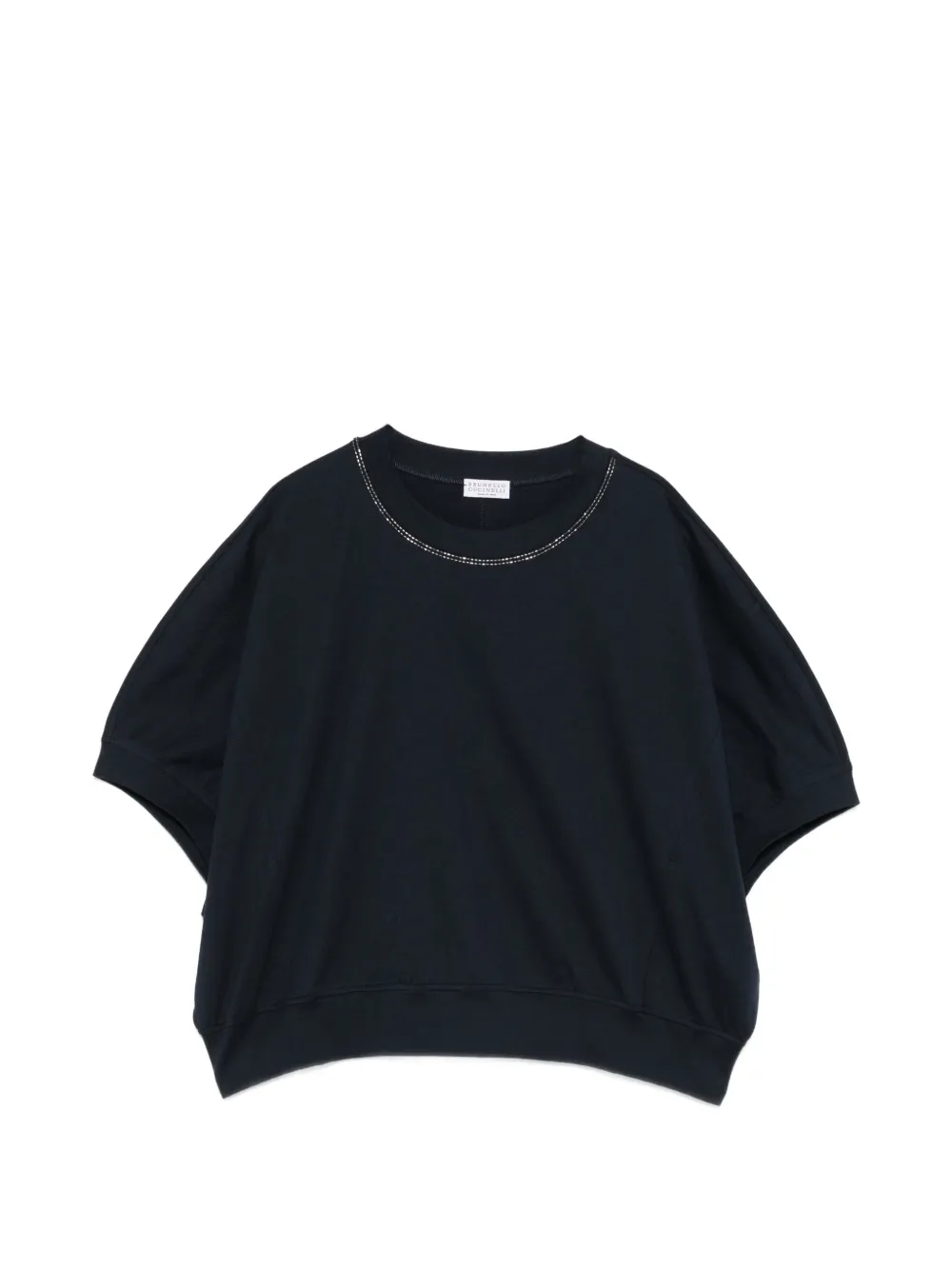 Brunello Cucinelli embellished top - Blu
