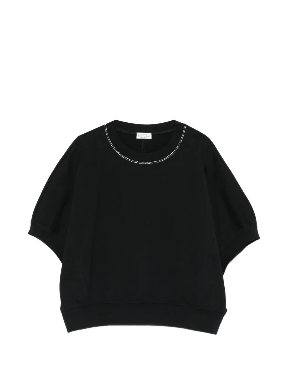 Brunello Cucinelli round-neck short-sleeve top - Nero