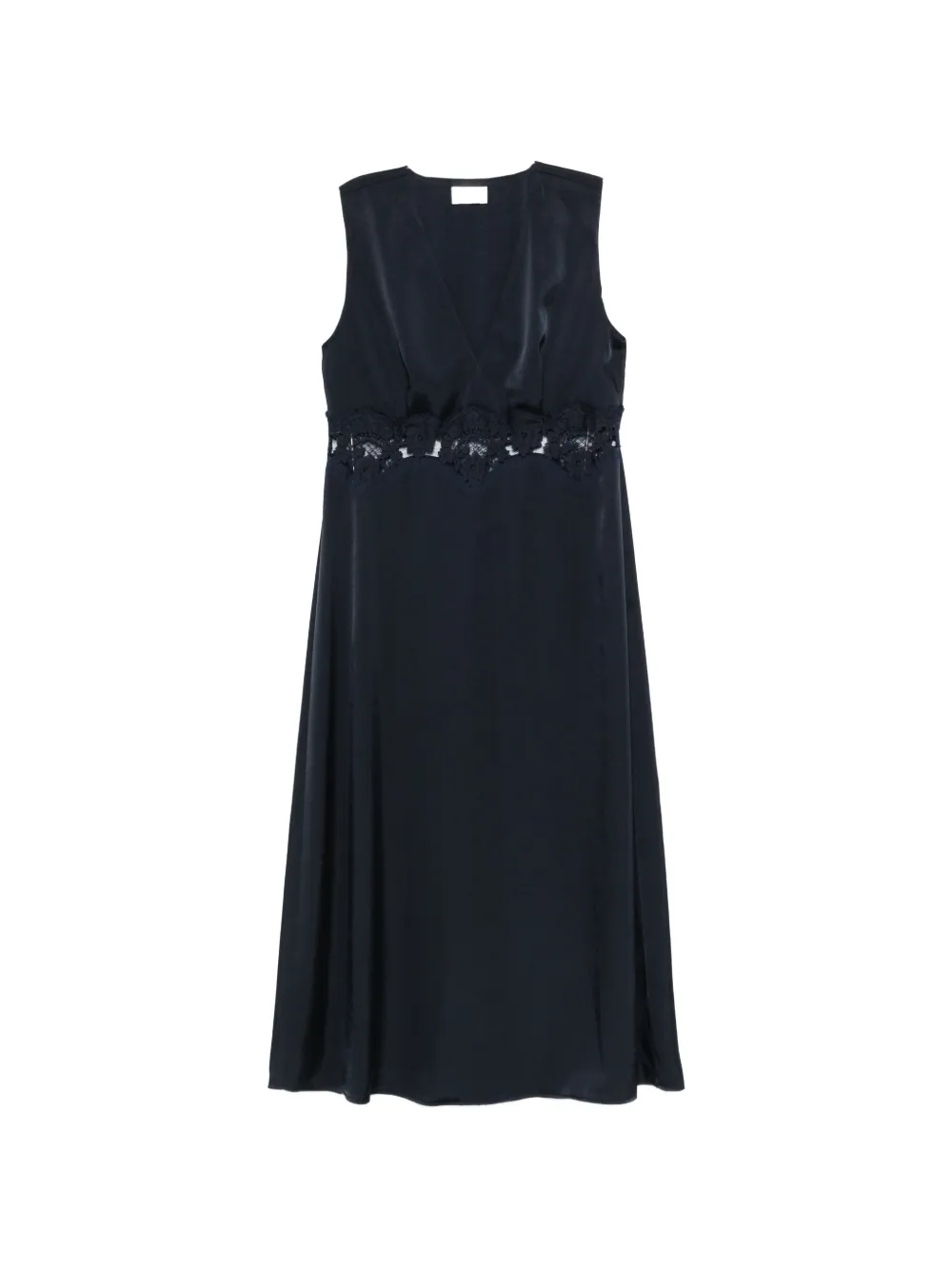 P.A.R.O.S.H. lace V-neck midi dress - Blu