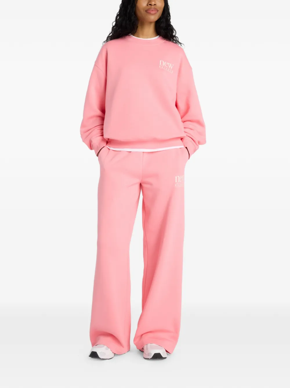 New Balance Sweater met ronde hals Roze