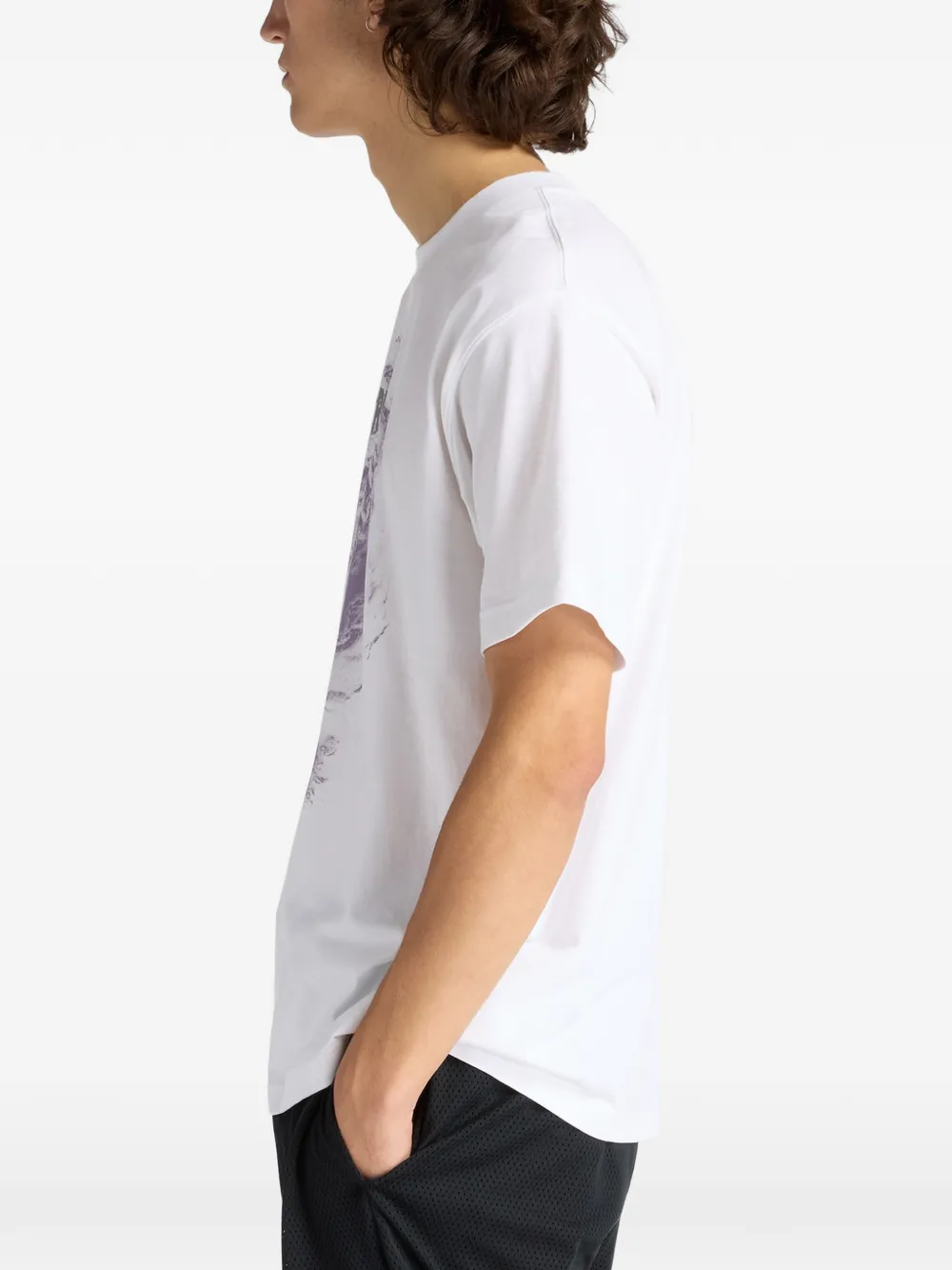 New Balance Vortex T-shirt met grafische print Wit