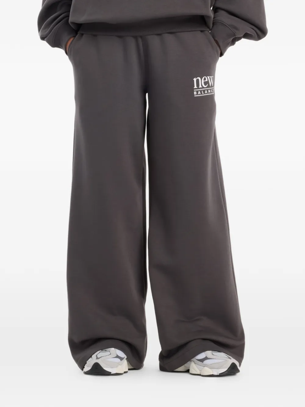 New Balance drawstring fleece trousers - Grigio