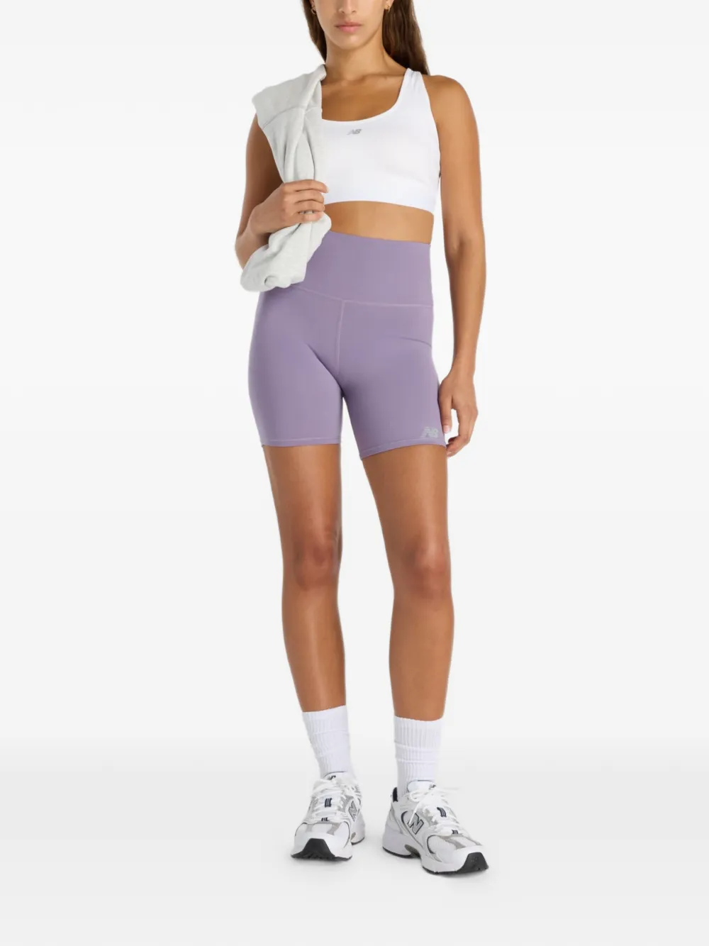 New Balance High-waist shorts Paars