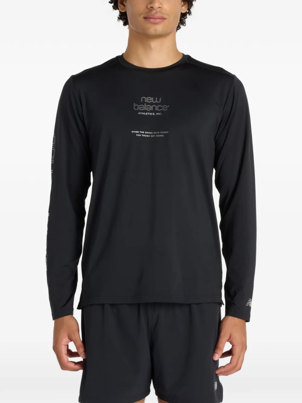 New Balance long sleeve reflective T-shirt - Nero