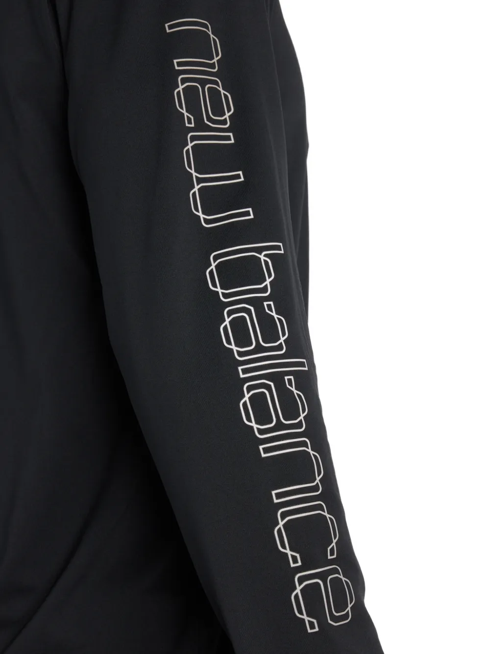 New Balance Reflecterend T-shirt met lange mouwen Zwart