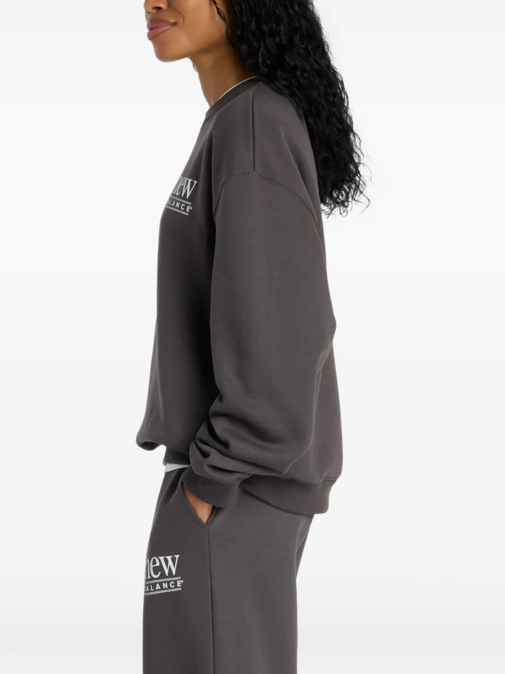 New Balance Sweater met logodetail Zwart
